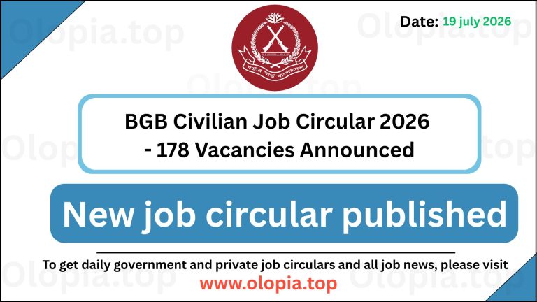 BGB Civilian Job Circular 2026